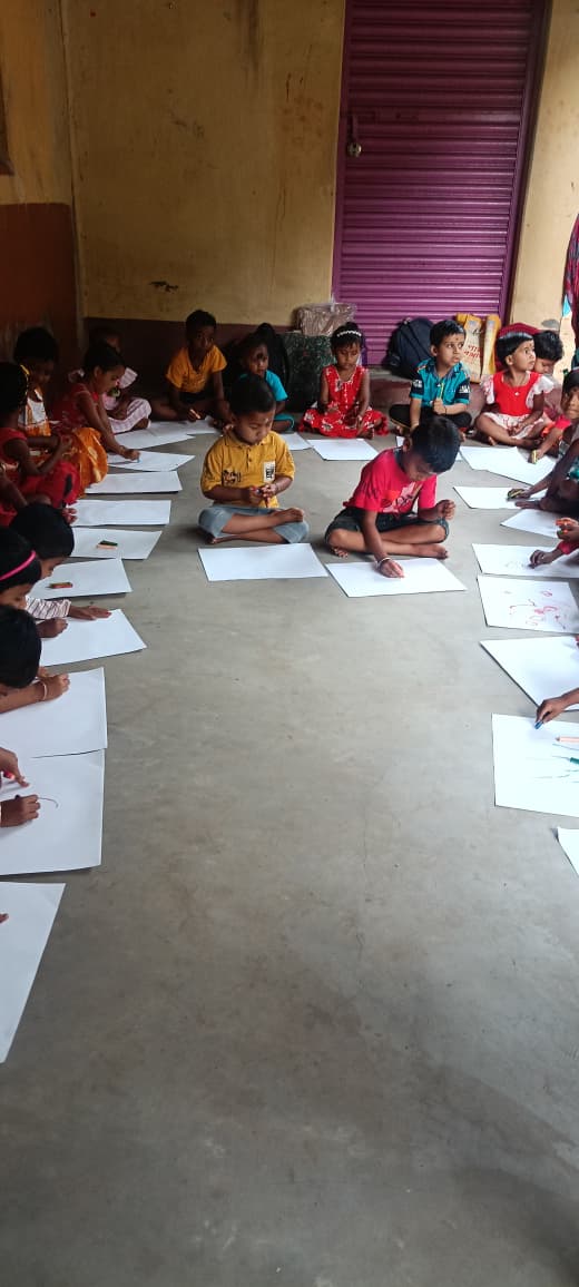 Child artwork and art camp participation