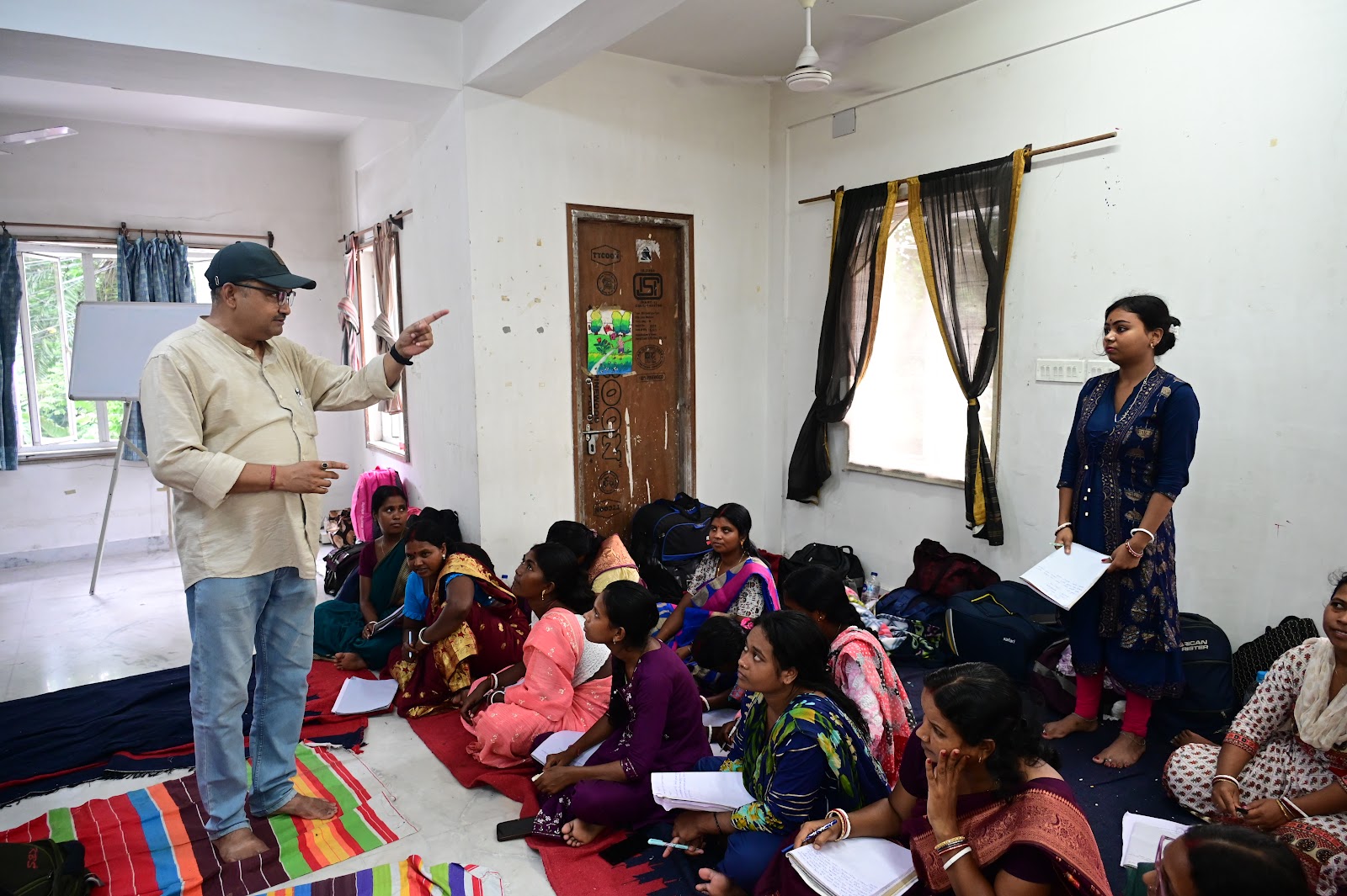 Facilitator addressing educators during a workshop